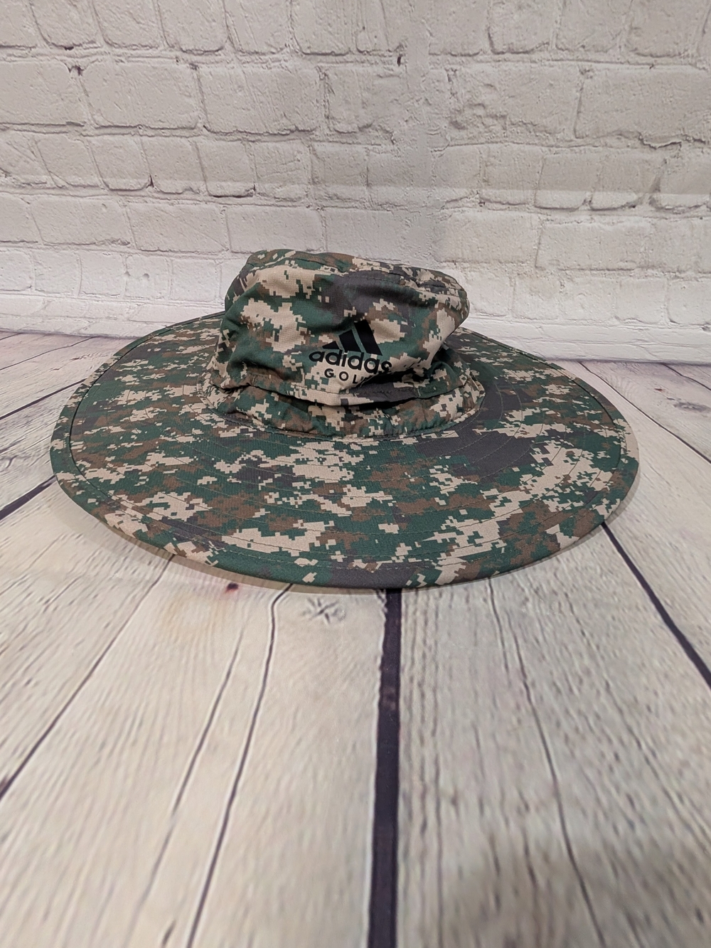 adidas Golf Camo Boonie Hat in Green and Tan
